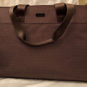 Hartmann Brown Carry On/Laptop Tote 13"x18" Companion Strap for Suitcase Handle